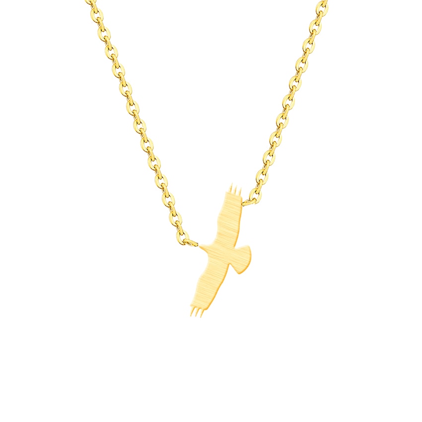 Simple Seagull Necklace Women Choker Stainless Steel Eagle Bird Charm Necklaces Animal Statement Jewelry Women Kids Party Gift