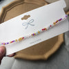 Simple Seed Beads Strand Necklace Women String Beaded Short Choker Bohemia rainbow Beads Necklace Chokers Chain Boho Jewelry Gif