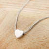 Simple Silver Color Love Heart Necklaces Pendants for Women Chokers Necklaces Charms Bohemian Party Jewelry Gifts