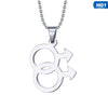Simple Silver Color Man Logo Gay Pride Pendant Necklaces Lesbian LGBTQ Pride Beaded Chain Necklace Love Male Jewelry