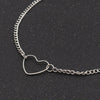 Simple Small Heart-shaped Necklace Crystal Pendant Clavicle Chain For Women Gold Silver Color Jewelry Love Gift