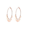 Simple Stainless Steel Love Heart Hoop Earrings Gold Silver Color Big Circle Tassel Charm Earring For Women Girls Jewelry Mujer