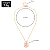 Simple Stars Moon Heart Necklaces  Women Alloy Long Chains Round Love Pendant Necklaces Jewelry For Girls