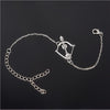 Simple Style Silver Plated Charm Bracelet Jewelry Gift Love Wedding Banquet Wholesale Top Quality Jewelry