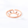 Simple Sun Ring Stainless Steel Jewelry Rose Gold Color Sunset Rings For Women Girls Anillo Hombre Friends Gifts