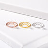 Simple Sun Ring Stainless Steel Jewelry Rose Gold Color Sunset Rings For Women Girls Anillo Hombre Friends Gifts