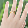 Simple Sun Ring Stainless Steel Jewelry Rose Gold Color Sunset Rings For Women Girls Anillo Hombre Friends Gifts