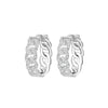 Simple Tiny Twist Chain Hoop Earrings For Woman French Gold Chic O Shaped Zircon Female Earring 2022 Jewelry Gift