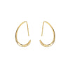 Simple Trendy Copper Geometry Earring for Women Party Female Gifts Piercing Earrings Gold Korean Jewelry