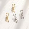 Simple Trendy Gold Silver Color Copper Studs Earring for Women Party Female Charm Gift Piercing Earrings Jewelry New