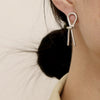 Simple Trendy Gold Silver Color Copper Studs Earring for Women Party Female Charm Gift Piercing Earrings Jewelry New