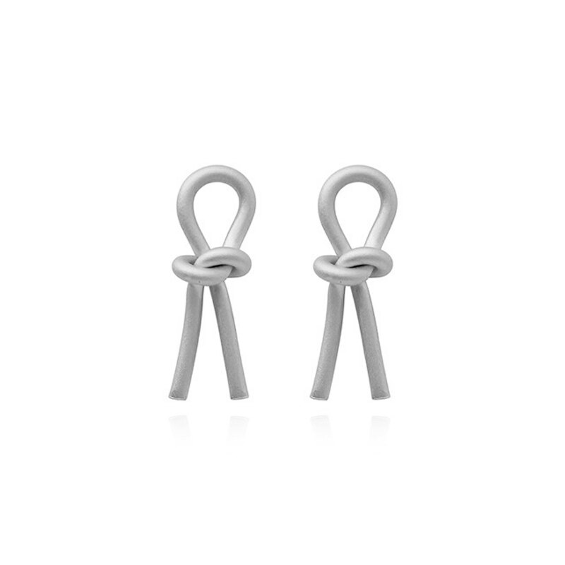 Simple Trendy Gold Silver Color Copper Studs Earring for Women Party Female Charm Gift Piercing Earrings Jewelry New
