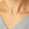 Simple V Letter shape Choker Necklace vintage Korean Style Hollow collana Kolye Bijoux Collares Mujer gargantilha Collier Femme