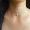 Simple Vintage Style Small Cross Charm Choker Necklace for Women Geometric Heart Pearl Chocker Jewelry Lovers Necklace YN365