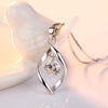 Simple Water Drop Necklaces for Women 2021 Statement Zircon Stone Pendants Necklace Wedding Bridal Jewelry