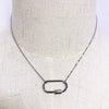 Simple Wild Stainless Steel Chain Necklace 2021 Women Spiral Buckle Necklace Punk Design Short Choker Accessories