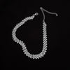 Simple full diamond necklace choker collar Japanese and Korean personality clavicle chain trend item necklace