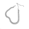 Simple full diamond necklace choker collar Japanese and Korean personality clavicle chain trend item necklace