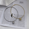 Simple geometric ball pendant personality net red clavicle chain cold wind retro necklace female