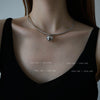 Simple geometric ball pendant personality net red clavicle chain cold wind retro necklace female