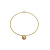 Simple geometric ball pendant personality net red clavicle chain cold wind retro necklace female