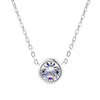 Simply Small Round 1 carat Cubic Zirconia Rose Gold Color Pendant Necklace Jewelery for Women and Girls N388 N453 N454