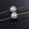 Simulated Pearl Necklace Top Quality Anti-Allergy  Gold Color Statement Necklace Chain  Pearl Jewelry