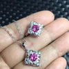 Single gem 3 karat Aquamarine suit high-end color treasure monopoly 925 silver luxury craft