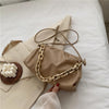 Single shoulder armpit bag for women 2022 autumn winter folding chain cross body fairy water dumpling cloud bag