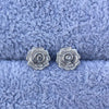 925 sterling silver flower Rose stud earring for lover girls women silver or gold color optional 2020 Valentine's D Gift