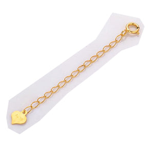 Jewelry DIY Finding 18k Au750 gold extended chains 3.5cm 5.5cm length necklace bracelet chain extender with tag
