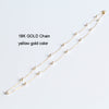 Trendy 18k AU750 gold necklace pearls star family design choker fine jewelry for women Mum lover girls in party