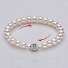 White pink purple multicolor natural pearls strand bracelets for women Mother dia 10-11mm for optional