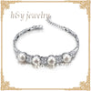 pearl silver bracelet for women pearl dia 8-8.5mm high luser length 16.7cm