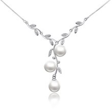 wedding pearl necklace 925 sterling silver jewelry for women xl1022 bluk Wholesale 1lot=20pcs