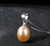 925 sterling silver natural fresh Pearl pendant necklaces Silver trendy pearl chokers Necklace for Women