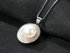 Luxury 925 sterling silver natural fresh Pearl creative pendant necklaces Silver elegant chokers Necklace for Women