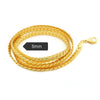 Sitaicery Gold Necklace For Men Women Figaro Rope Cuban Link Chain Necklace Neck Chain Gifts For The Year Jewelry Hip Hop