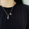 Six styles 2021 Harajuku style retro brand Xiaozhan same ear folding Rabbit Pendant movable Necklace