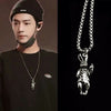 Six styles 2021 Harajuku style retro brand Xiaozhan same ear folding Rabbit Pendant movable Necklace