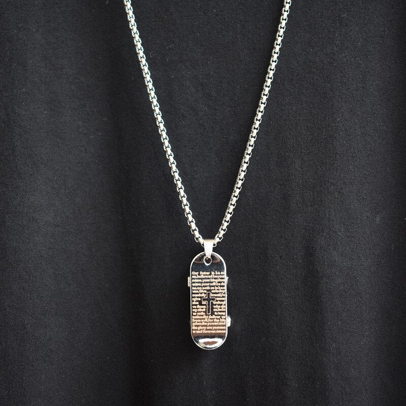 Skateboard Shoelace Wheel Necklace Cross Pendant Men's Personality Student Couple Necklace