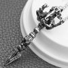 Skeleton Beads Necklace Knife Pendant Necklace Paracord Stainless Steel Outdoor DIY Decorations Self Defense Gear Safety EDC