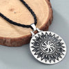 Slavic Kolovrat Pendant Wheel Amulet And Talisman Pagan Mens Womens Necklaces Jewelry