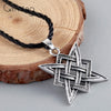 Slavic Norway Valknut Viking Necklaces Svarog Square Star Rus Amulet Ancient Slavic Talisman Men Pendant Pagan Jewelry Gift