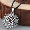 Slavic Norway Valknut Viking Necklaces Svarog Square Star Rus Amulet Ancient Slavic Talisman Men Pendant Pagan Jewelry Gift