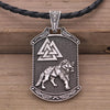 Slavic Veles Kolovrat Symbol Viking Jewelry Valknut Wolf Amulet Lion Bear Pendant Necklace Men Talisman Jewlery Accesorios Mujer