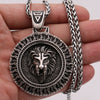 Slavic Veles Kolovrat Symbol Viking Jewelry Valknut Wolf Amulet Lion Bear Pendant Necklace Men Talisman Jewlery Accesorios Mujer