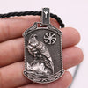 Slavic Veles Kolovrat Symbol Viking Jewelry Valknut Wolf Amulet Lion Bear Pendant Necklace Men Talisman Jewlery Accesorios Mujer