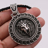 Slavic Veles Kolovrat Symbol Viking Jewelry Valknut Wolf Amulet Lion Bear Pendant Necklace Men Talisman Jewlery Accesorios Mujer