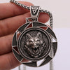 Slavic Veles Kolovrat Symbol Viking Jewelry Valknut Wolf Amulet Lion Bear Pendant Necklace Men Talisman Jewlery Accesorios Mujer